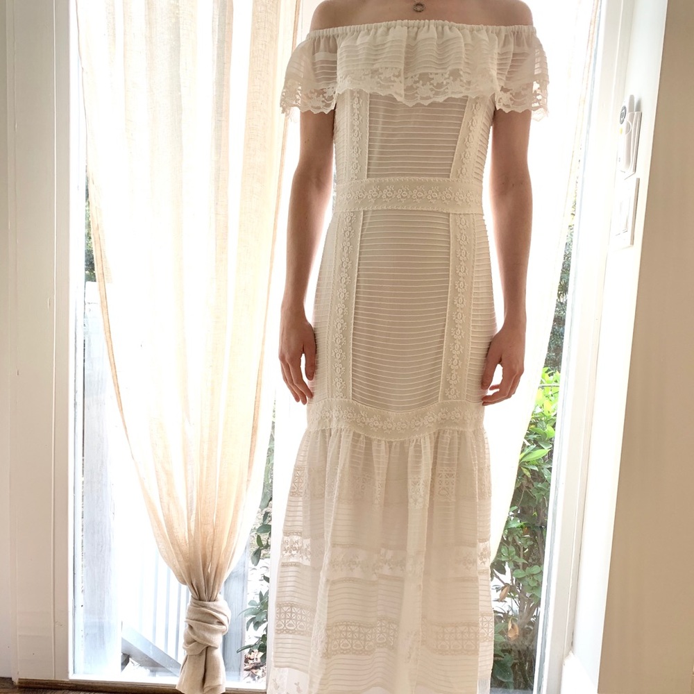 ALICE by Temperley White Lace Dress